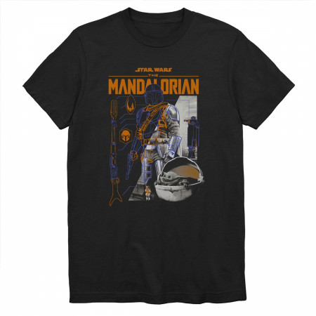 Star Wars Mandalorian and The Child Light and Dark Side T-Shirt